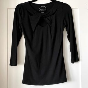 INC long sleeve top with cute cut outs, size S